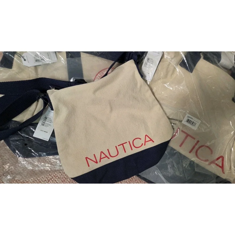 Nautica 3pc Canvas Bag Set